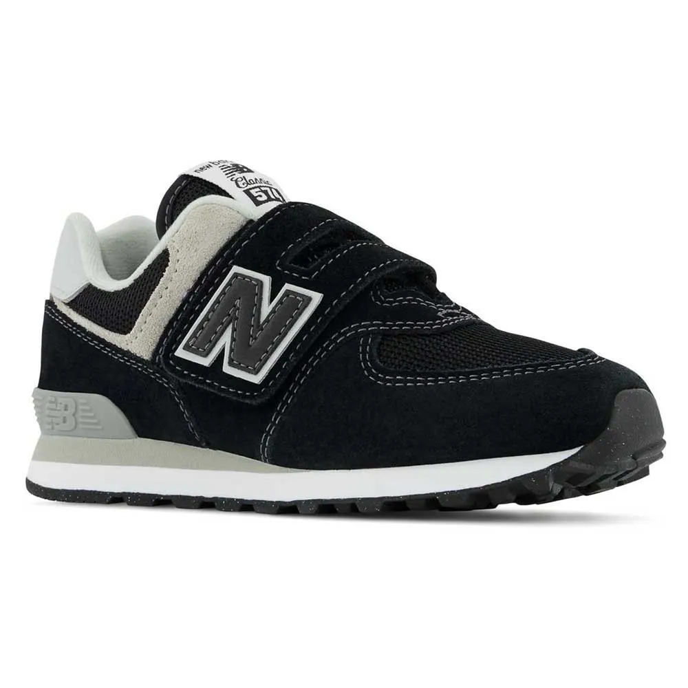Кроссовки New Balance 574 Core на липучке, черный — фото 4