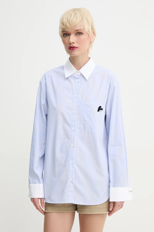 

Хлопковая рубашка Zadig&Voltaire, синий