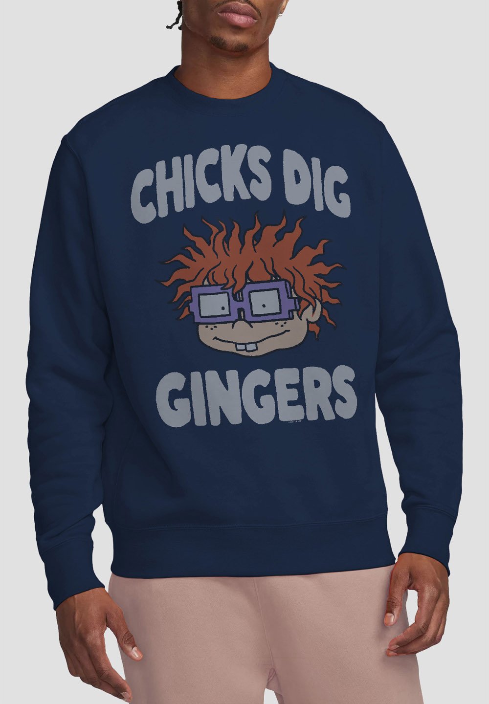 

Толстовка RUGRATS CHICKS DIG GINGERS Cotton Soul, темно-синий