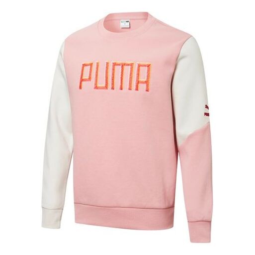 

Свитер colorful embroidered sweater 'pink white' Puma, розовый