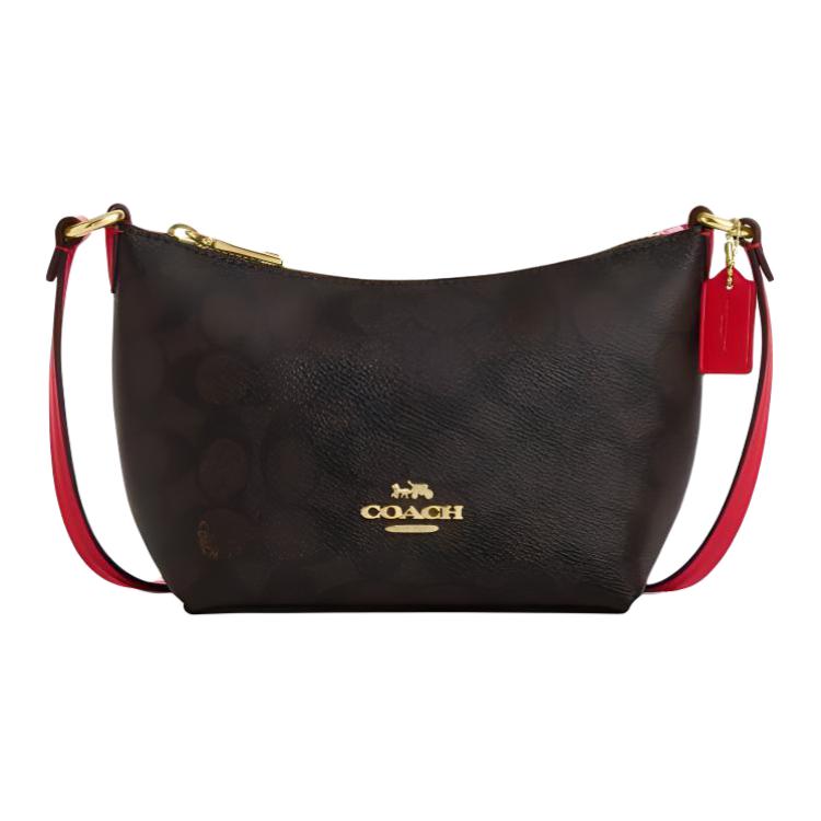 

COACH Миниатюрная сумка через плечо с застежкой-молнией