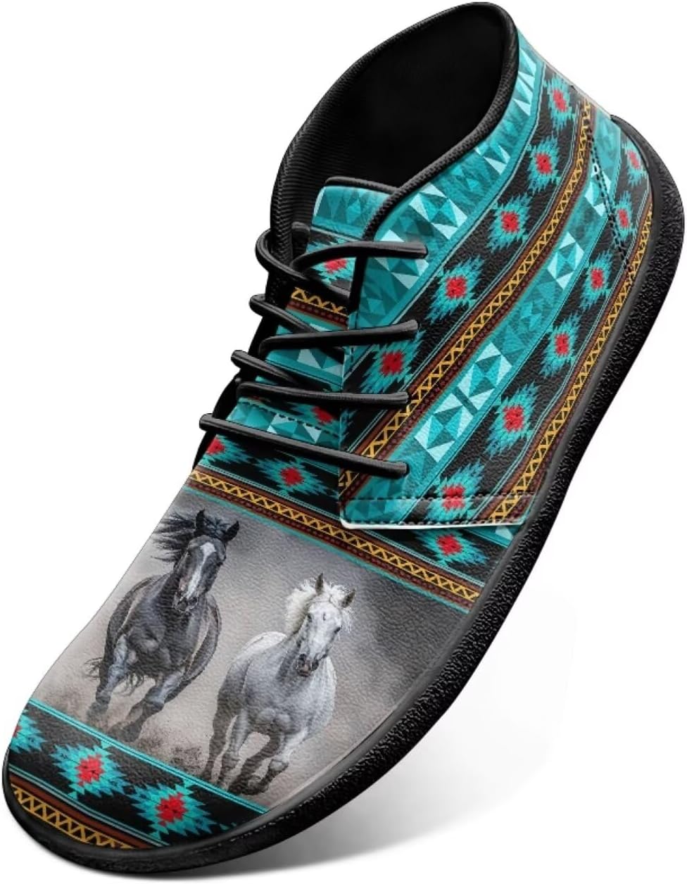 

Мужские минималистичные кроссовки Jeiento для ходьбы с широким носком, обувь, повседневные кроссовки, Navajo Horse