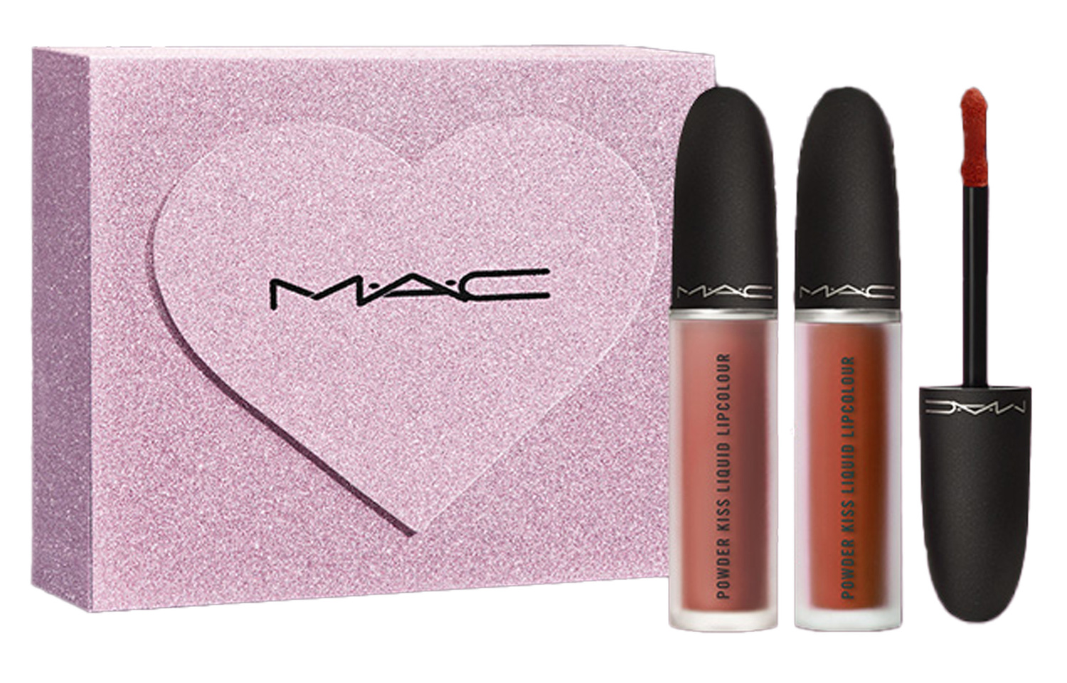 

Набор блесков для губ Love Words As Fresh As Ever в подарочной коробке матовые легко растушевываются #997+#974 MAC, #997+#974