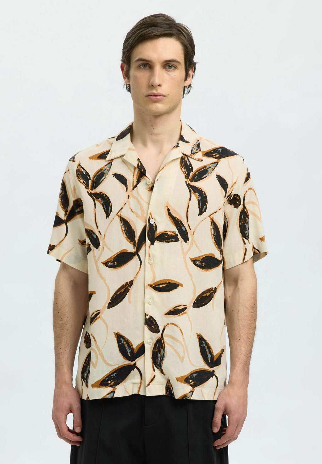 

Рубашка KURZARM Selected Homme, бежевый