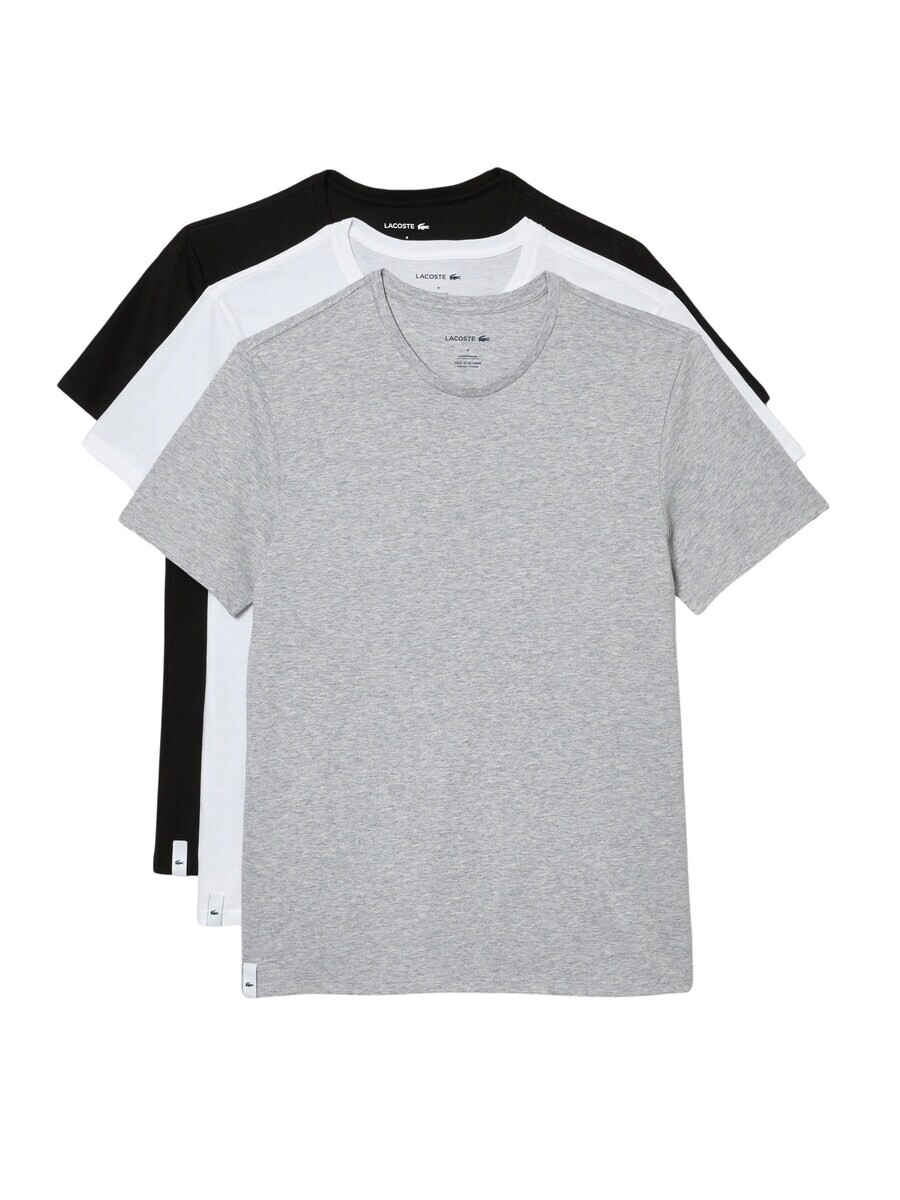 

Классическая футболка LACOSTE Shirt, цвет grey/black/white