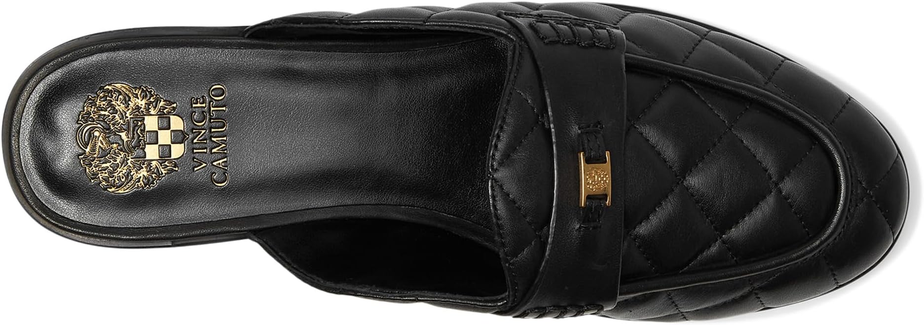 Лоферы Vince Camuto Cobby Quilted Slip-On Mule, Black — фото 2