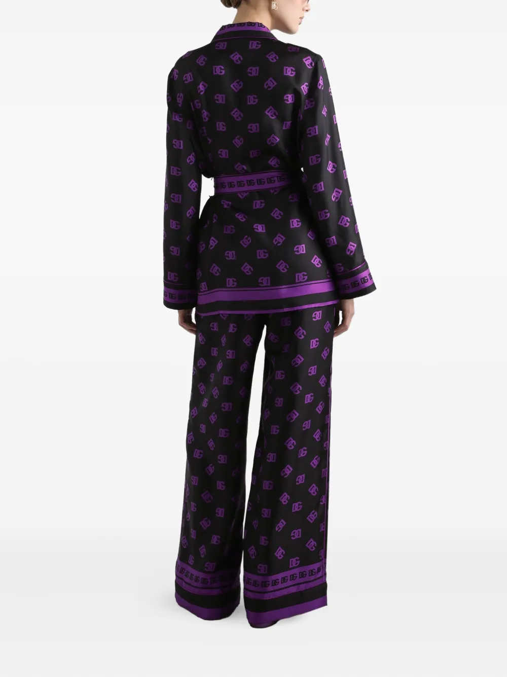 Рубашка с логотипом DG Dolce & Gabbana, черный — фото 3