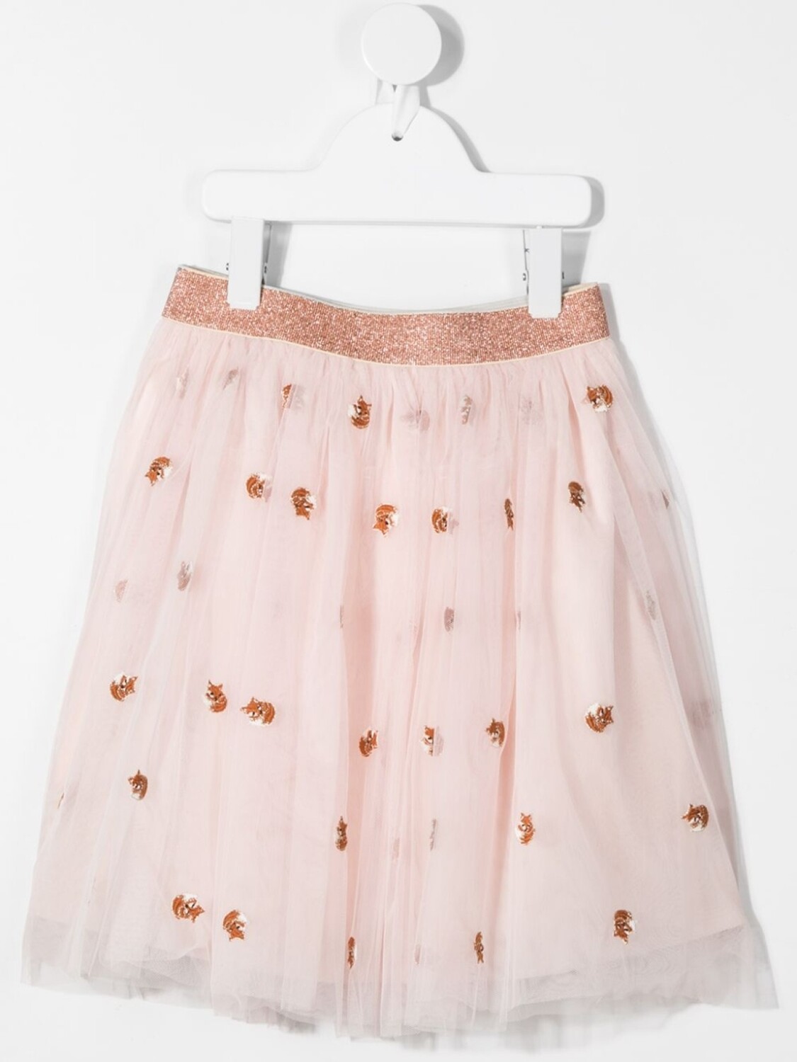 Пышная юбка с блестками Lanvin Enfant, розовый — фото 2