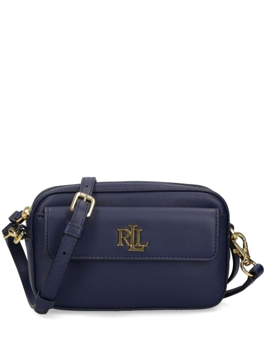

Lauren Ralph Lauren кожаная сумка через плечо с логотипом, синий