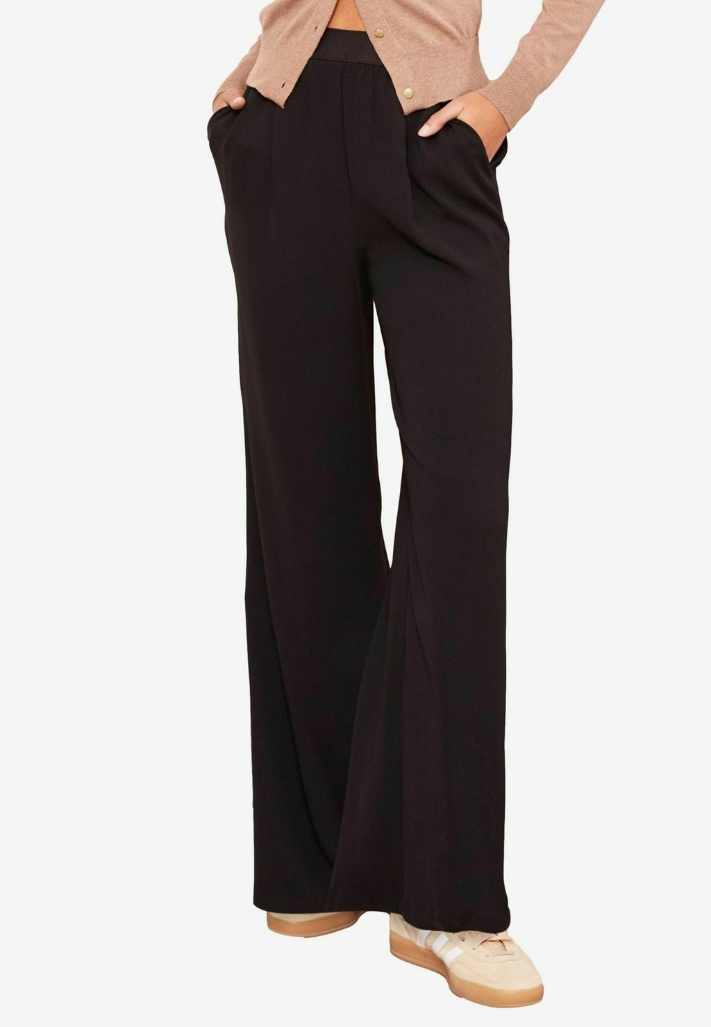 

Брюки ELASTICATED WAIST WIDE LEG Friends Like These, черный
