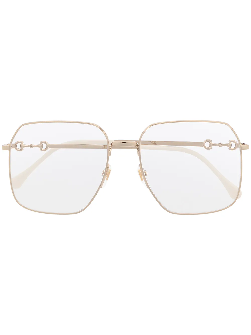 

Очки в квадратной оправе Gucci Eyewear, золотой