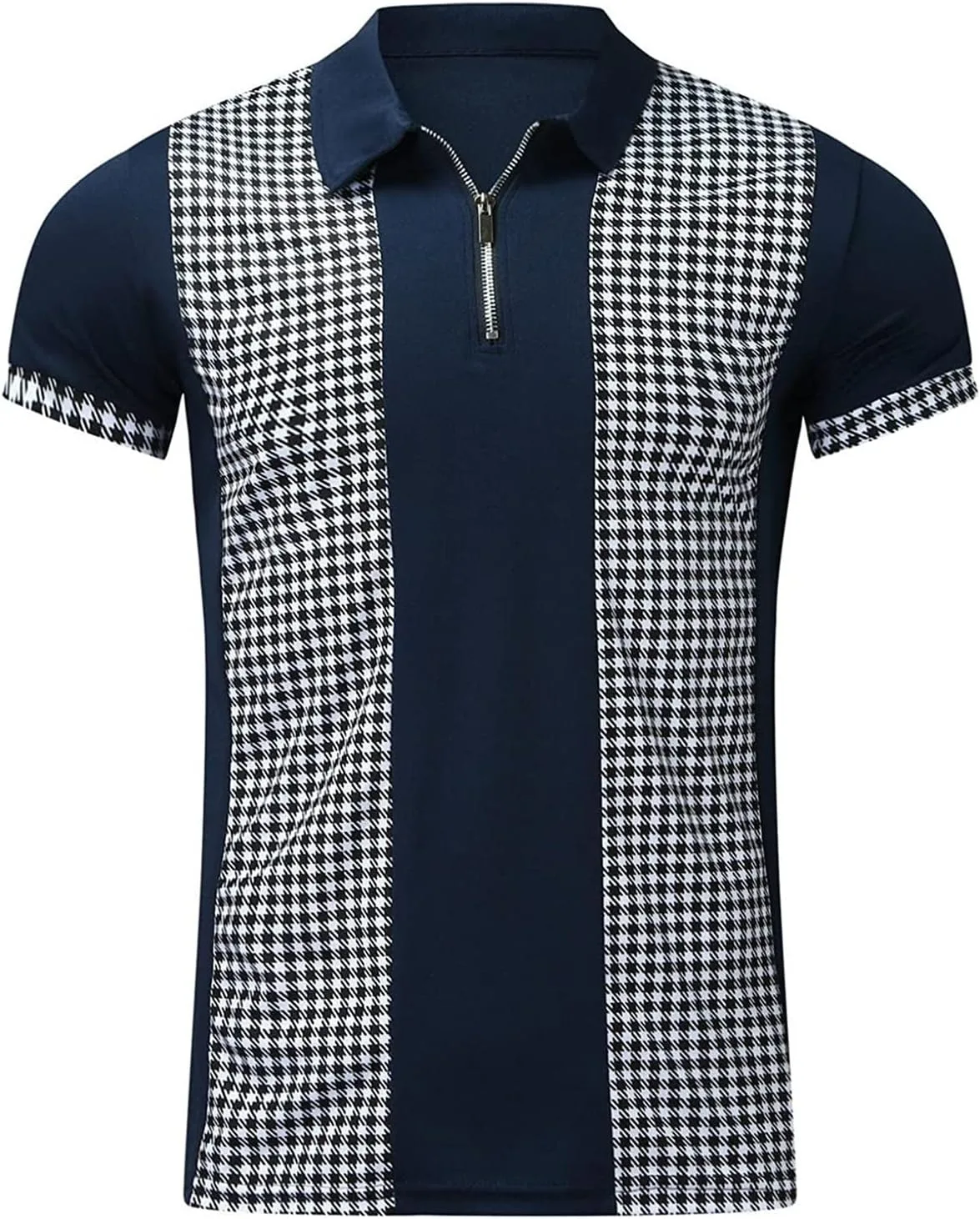 

Мужская поло с цветными блоками и принтом, casual, slim fit, короткий рукав Maiyifu-GJ