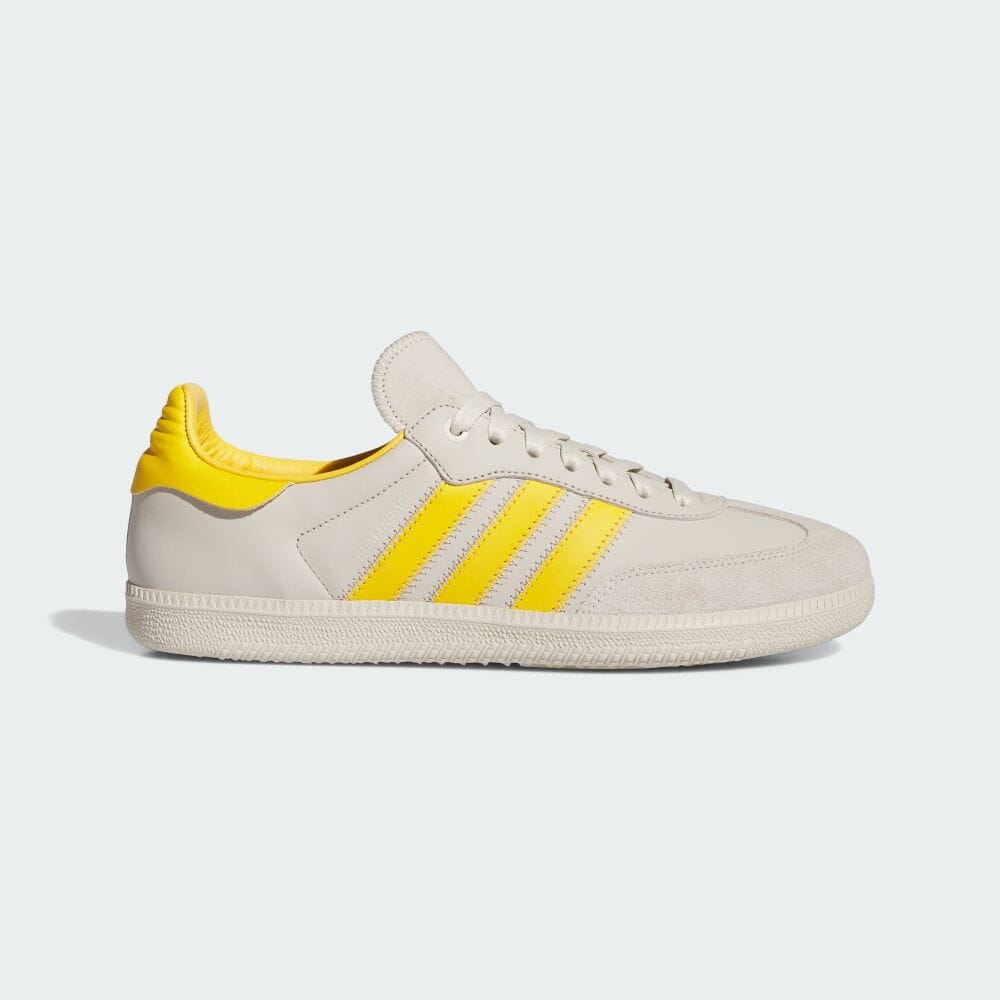 

Кроссовки Adidas PHARRELL WILLIAMS HUMANRACE SAMBA, цвет Bold Gold/Alumina/Alumina