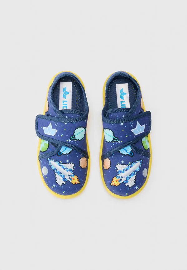 Тапочки унисекс Lico, Navy/Yellow