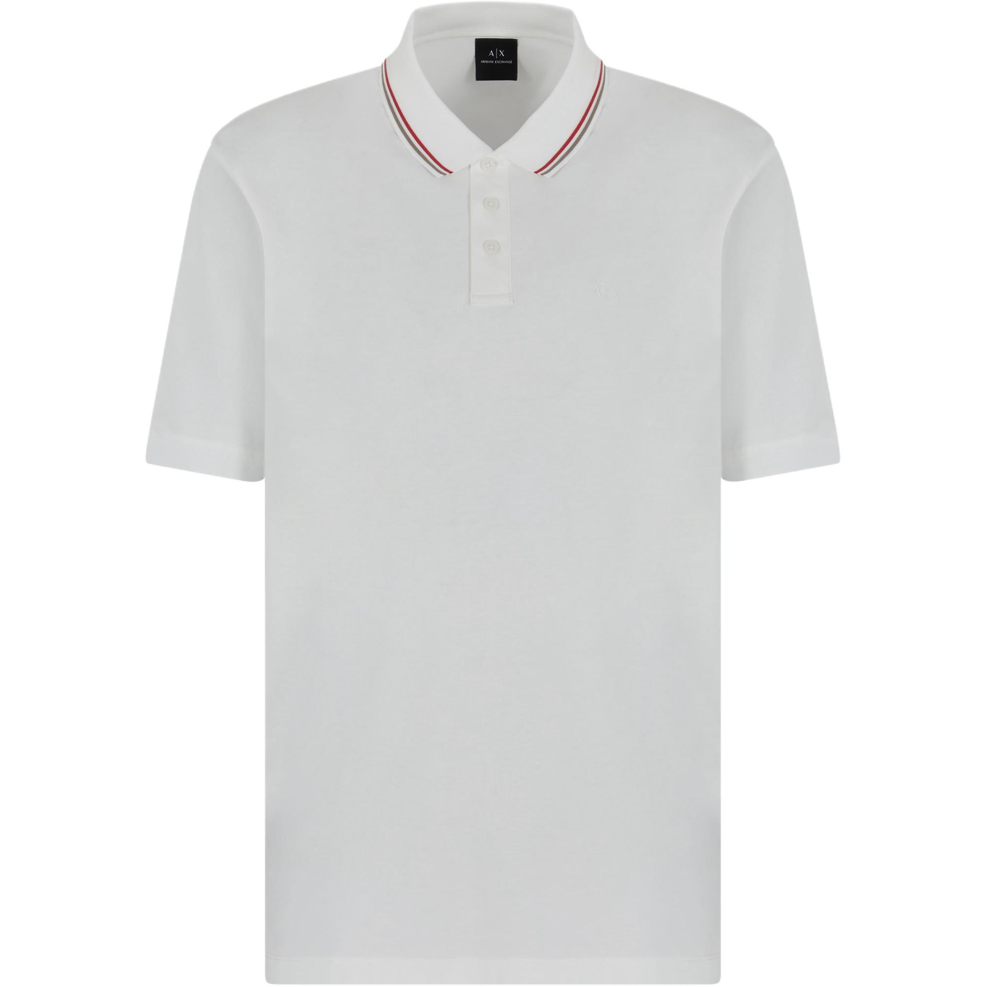 

ARMANI EXCHANGE Футболка-поло AE мужская белая, Белый, ARMANI EXCHANGE Футболка-поло AE мужская белая