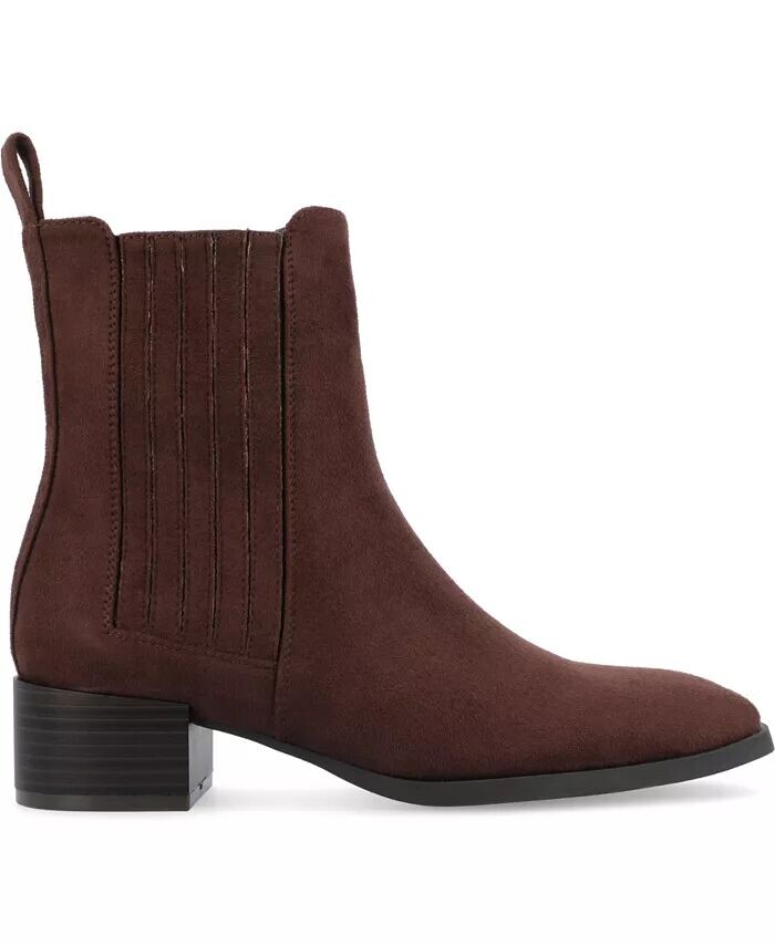 Женские ботинки челси Wrenley Block Heel Journee Collection, коричневый — фото 2