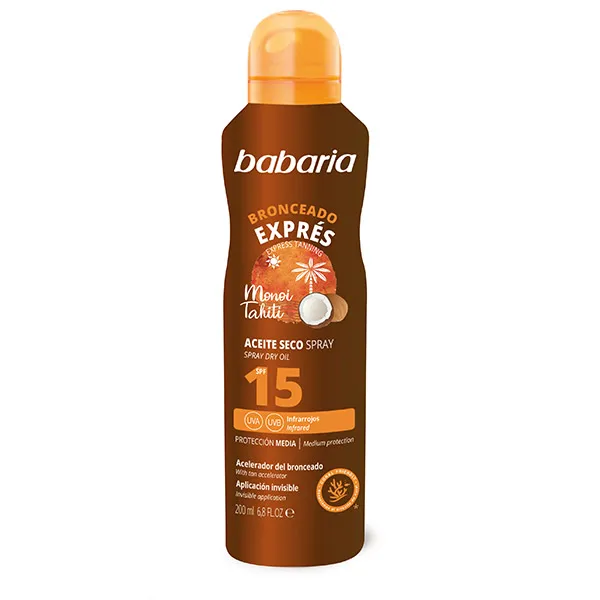 

Спрей Спф 15 Bruma Aceite Seco Babaria, 200 ml