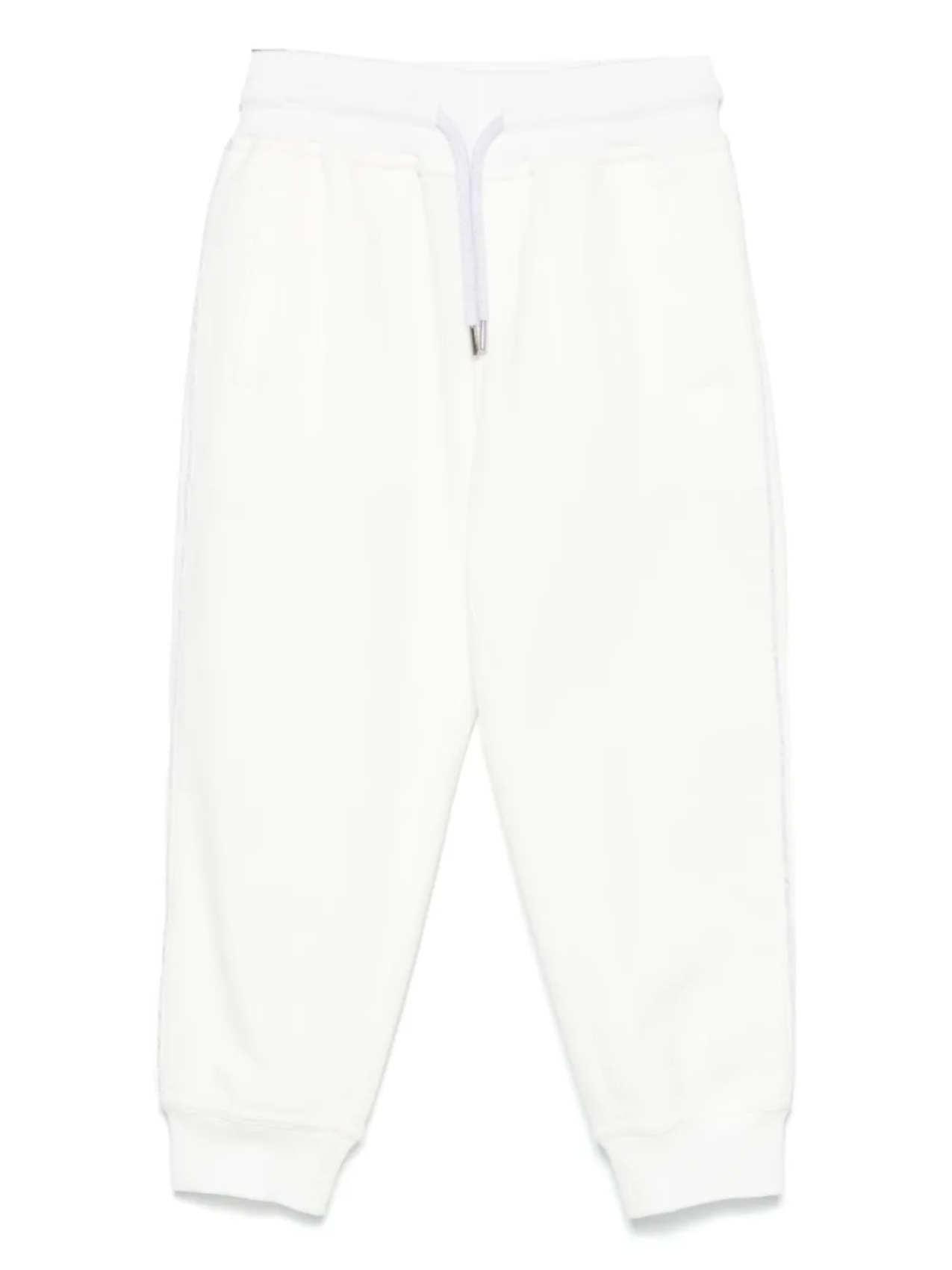 

Спортивные брюки с отделкой трубкой Brunello Cucinelli Kids, белый