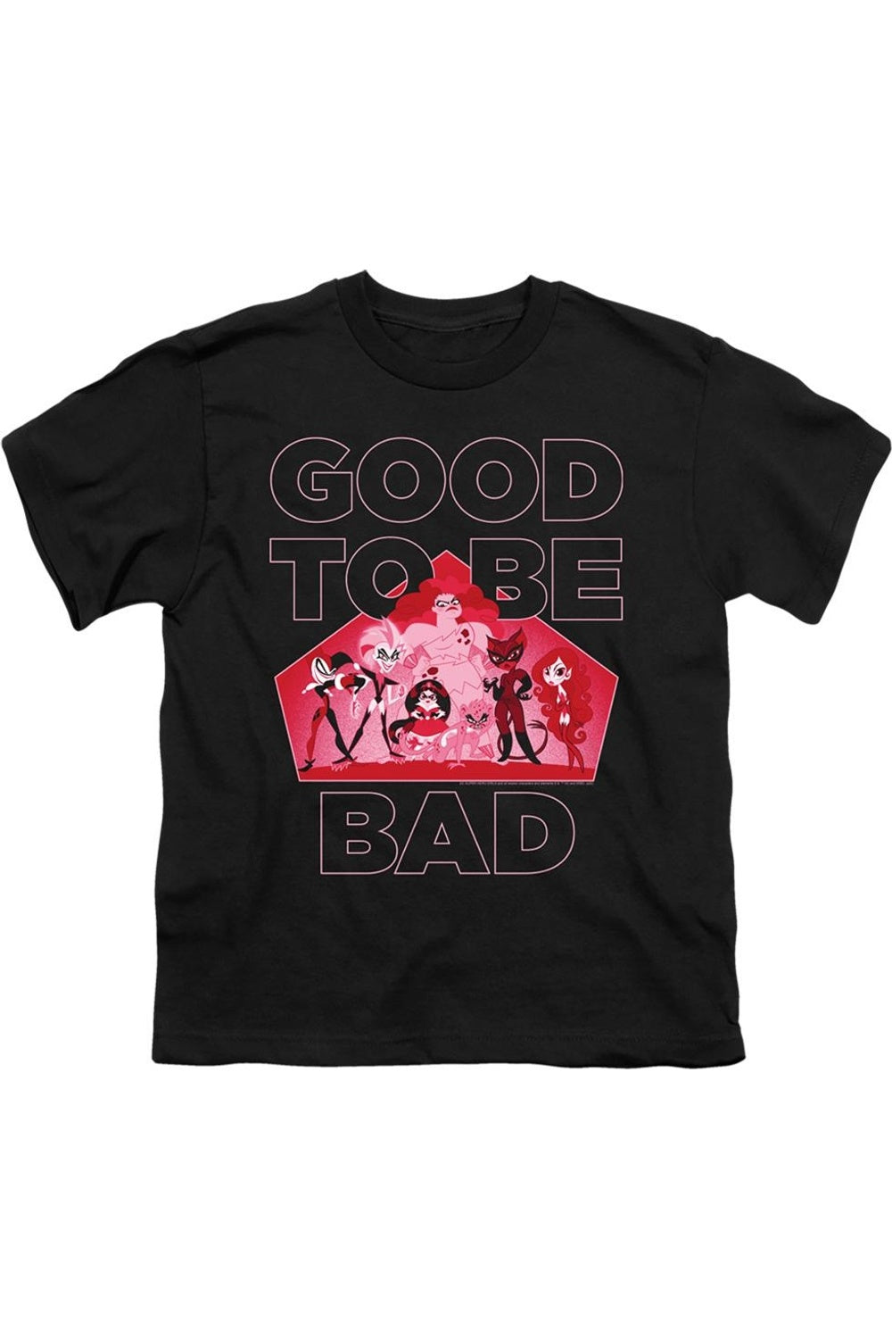 

Футболка DC Comics Superhero Girls "Хорошо быть плохой" с коротким рукавом Gildan, черный