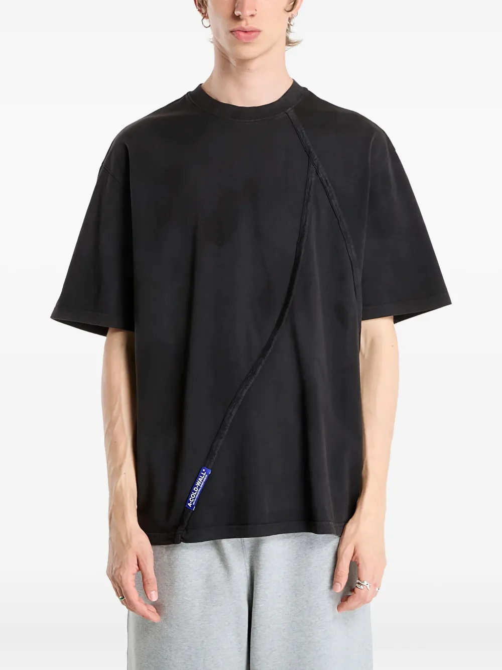 

Хлопковая футболка с надписью "Chartered" A-Cold-Wall*, черный