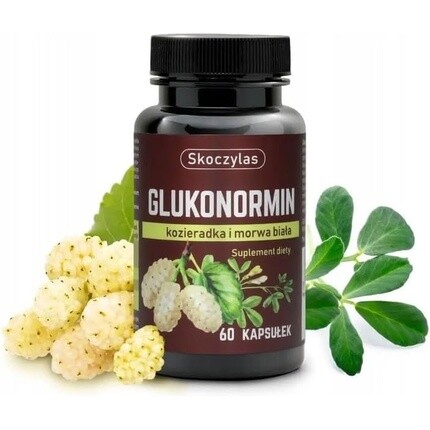 

Skoczylas Gluconormin Экстракт семян пажитника Экстракт листьев белой шелковицы Экстракт пажитника белой шелковицы 60 вегетарианских капсул