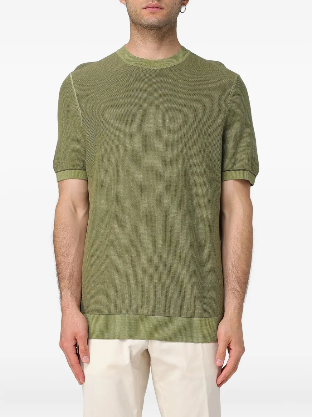 

Футболка с круглым вырезом Boss, зеленый