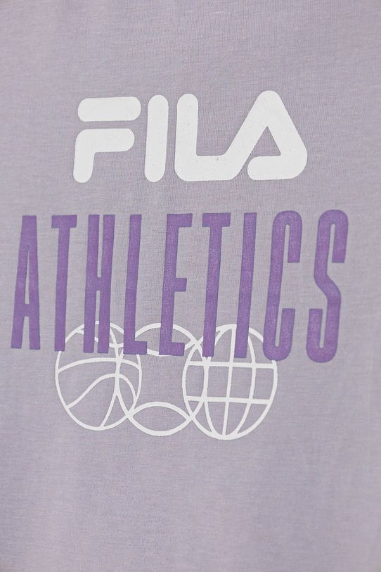Детская хлопковая футболка ISNY Fila, фиолетовый — фото 3