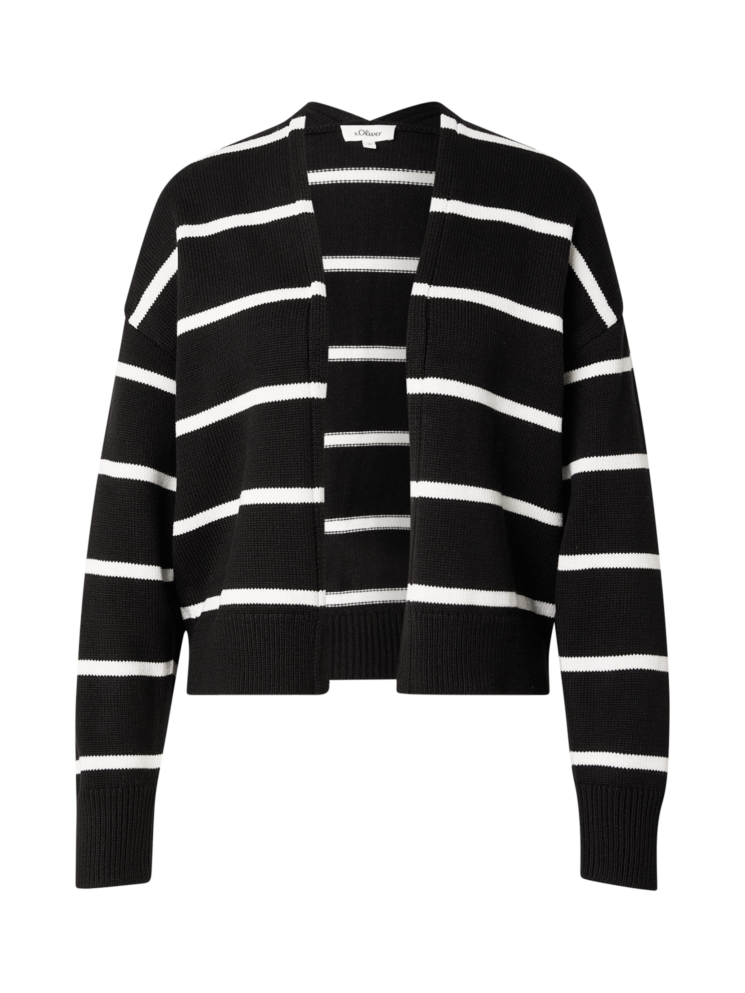 

s.Oliver Вязаный кардиган в черном цвете