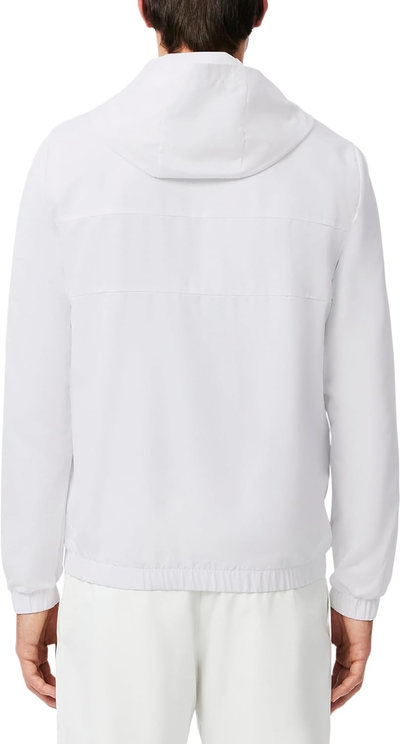 Lacoste мужская легкая производительная куртка на молнии, White/White/White — фото 3
