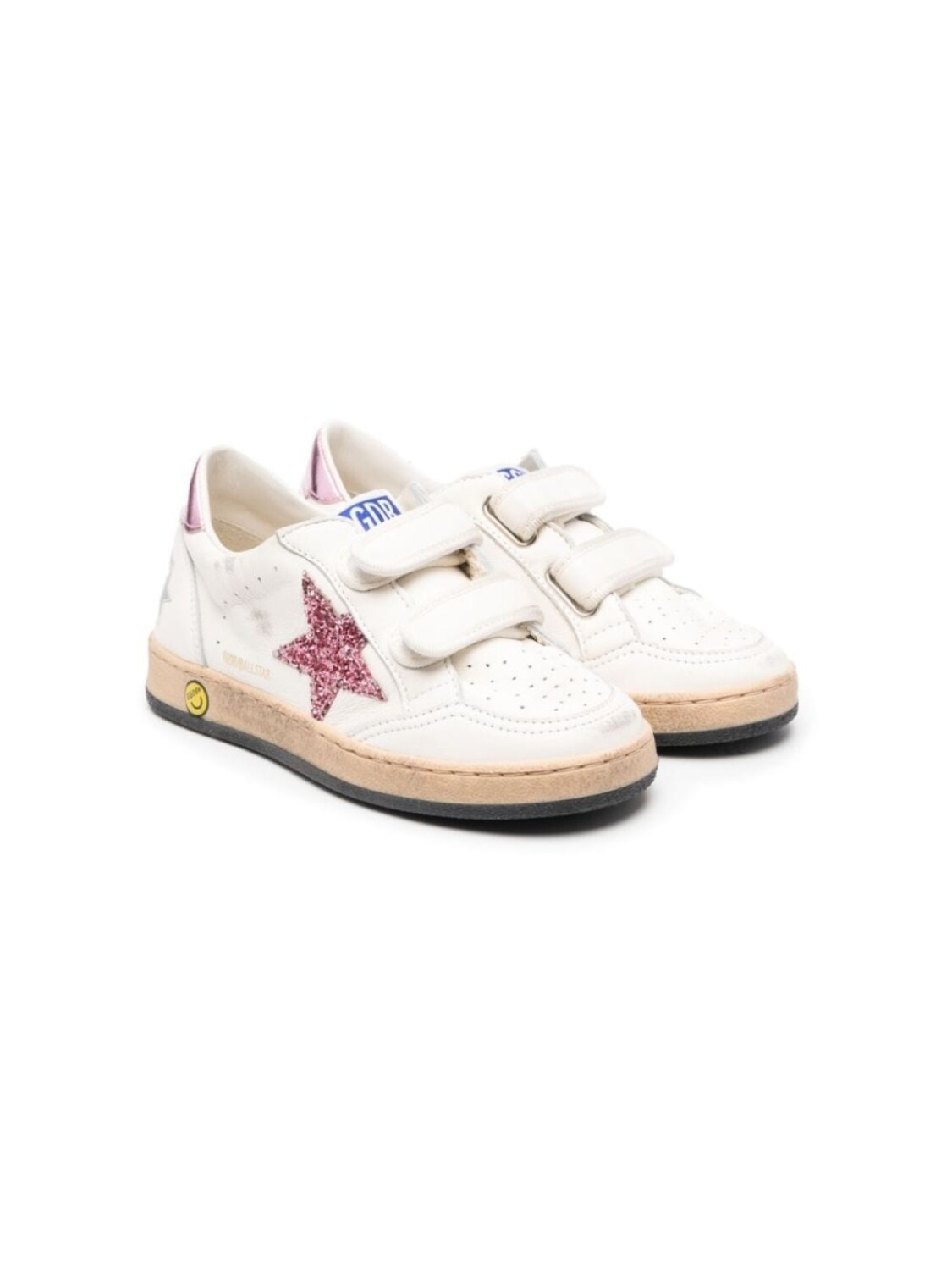 

Golden Goose Kids кеды Superstar на липучках, белый