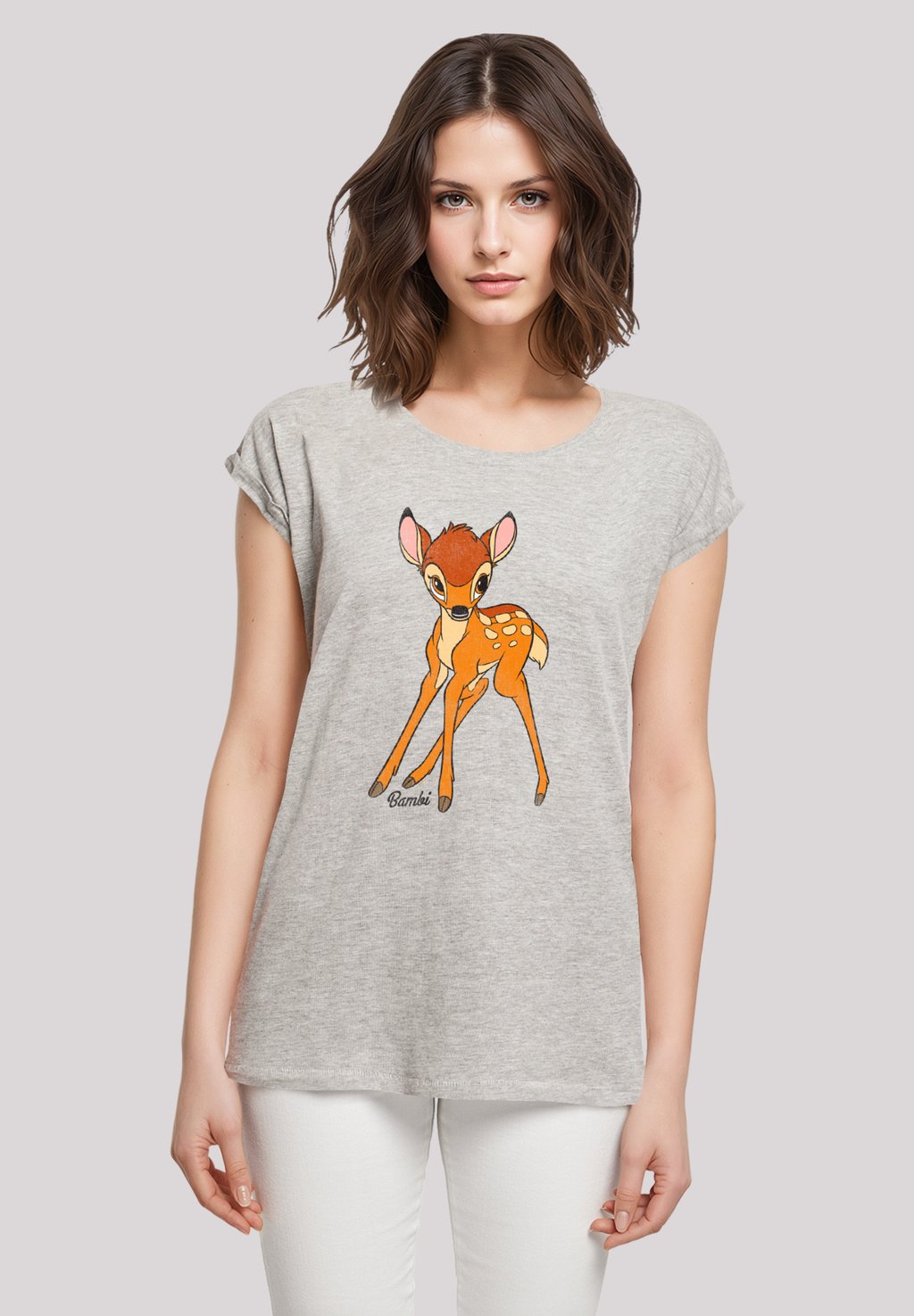 

Футболка с принтом DISNEY BAMBI F4NT4STIC, серый