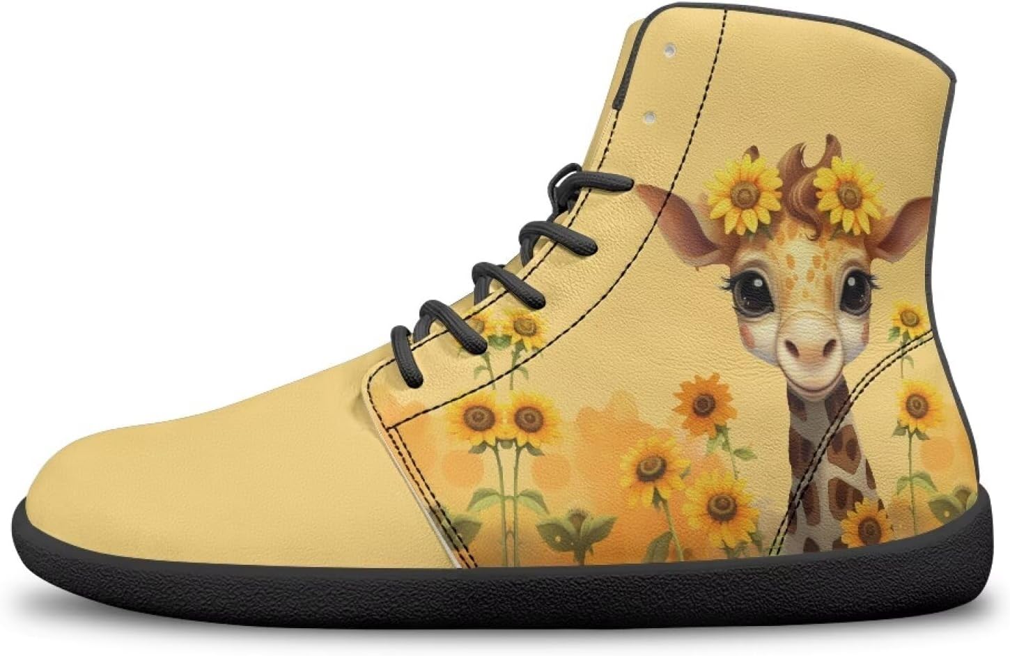 

Женские и мужские беговые кроссовки высокие кожаные Hellhero, Giraffe