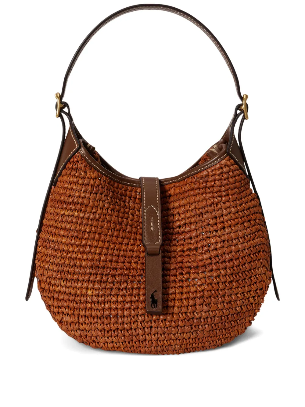 

Сумка на плечо из рафии Polo Ralph Lauren, коричневый