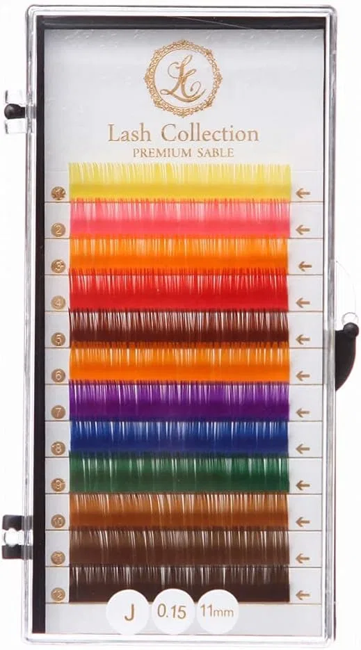 Ресницы Lash Collection Matsueku Color Rush J Curl 12 мм Lc Lash Collection