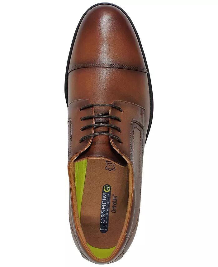 Мужские оксфорды с центральным мыском Florsheim, коричневый — фото 3