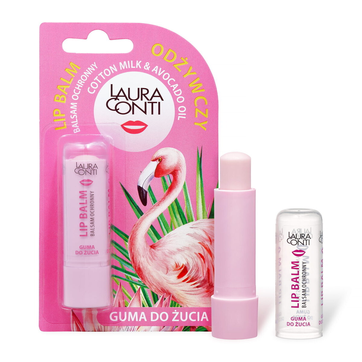 

Laura Conti, Питательный бальзам для губ, жевательная резинка