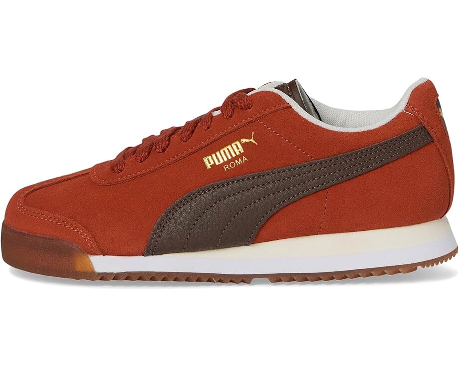 Кроссовки PUMA Kids Roma, цвет Mars Red/Espresso Brown/Gum — фото 4