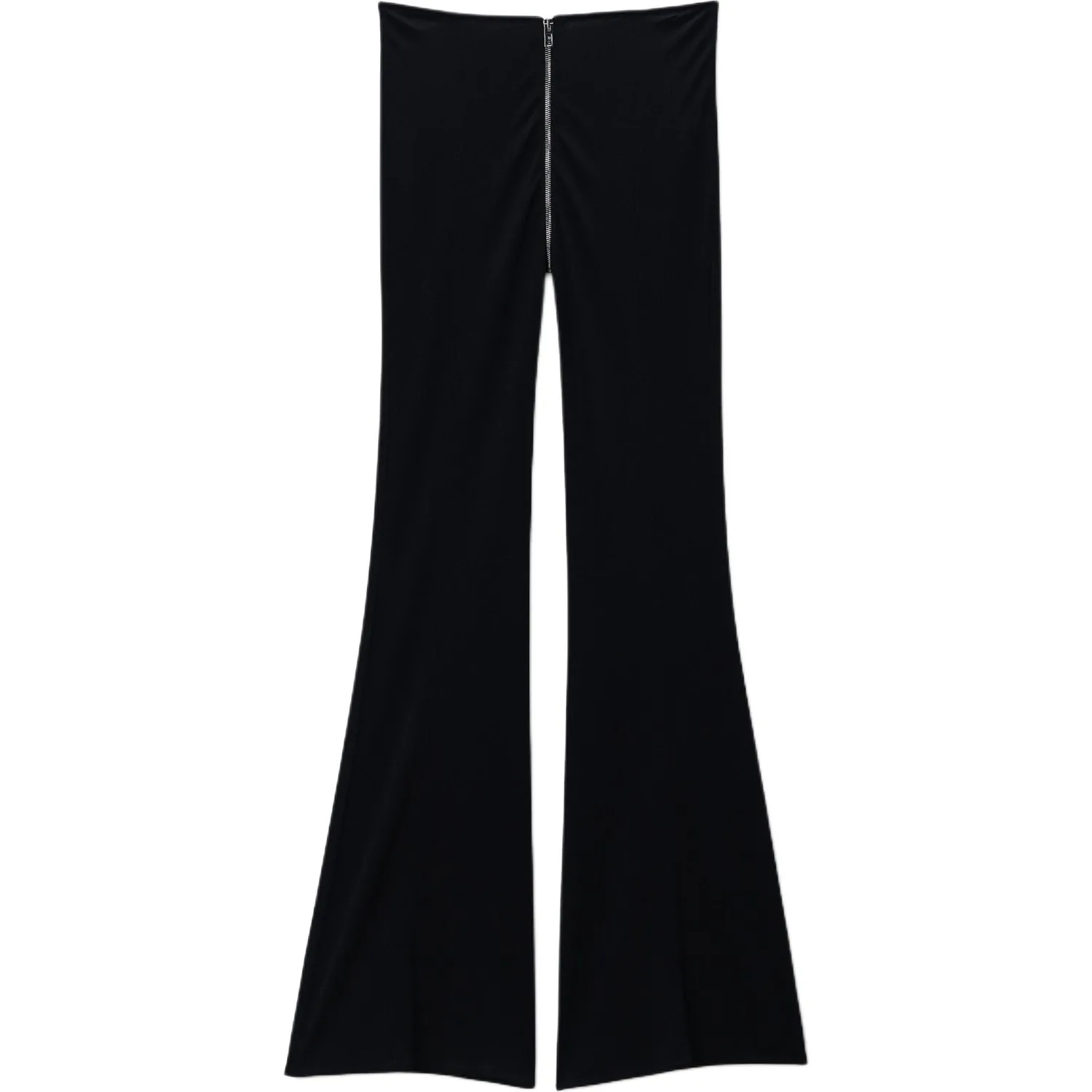 Брюки-клеш с молнией Alexander Wang, черный