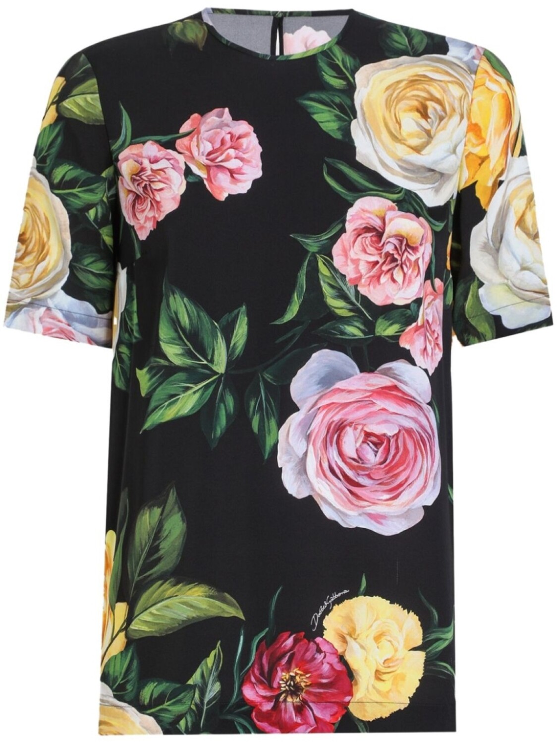 

Dolce & Gabbana блузка с цветочным принтом, черный
