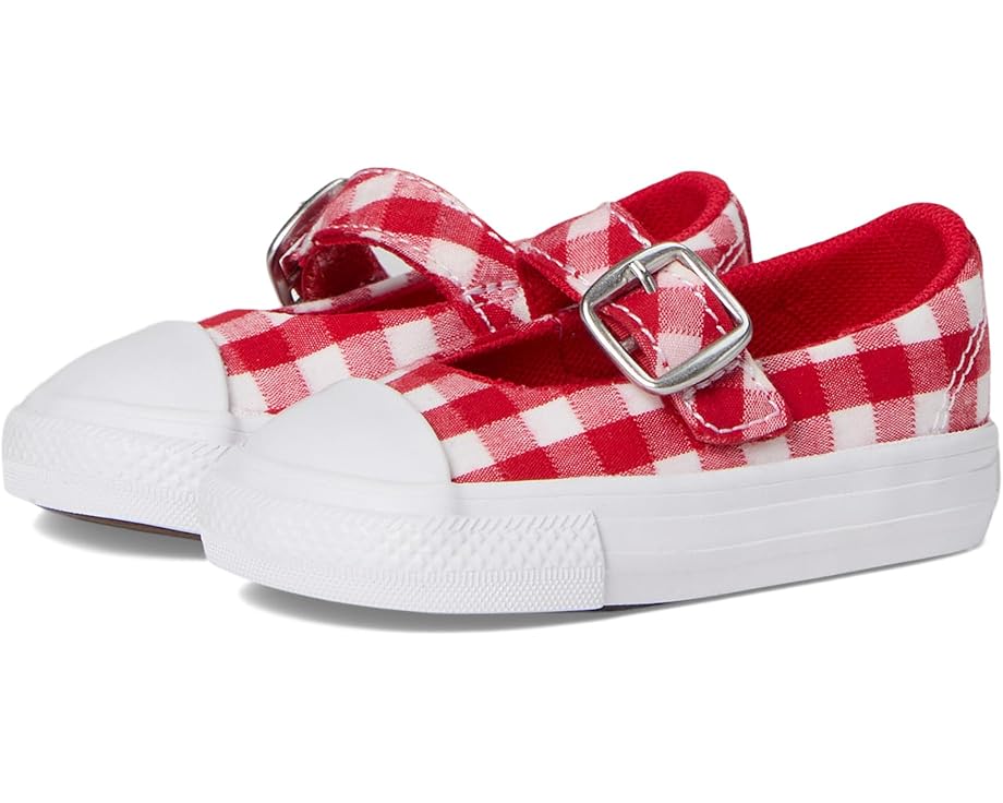 

Детские балетки Converse Chuck Taylor All Star Dainty Mary Jane Checkered Easy On (Infant/Toddler) Converse Kids, Red/Vintage White/White