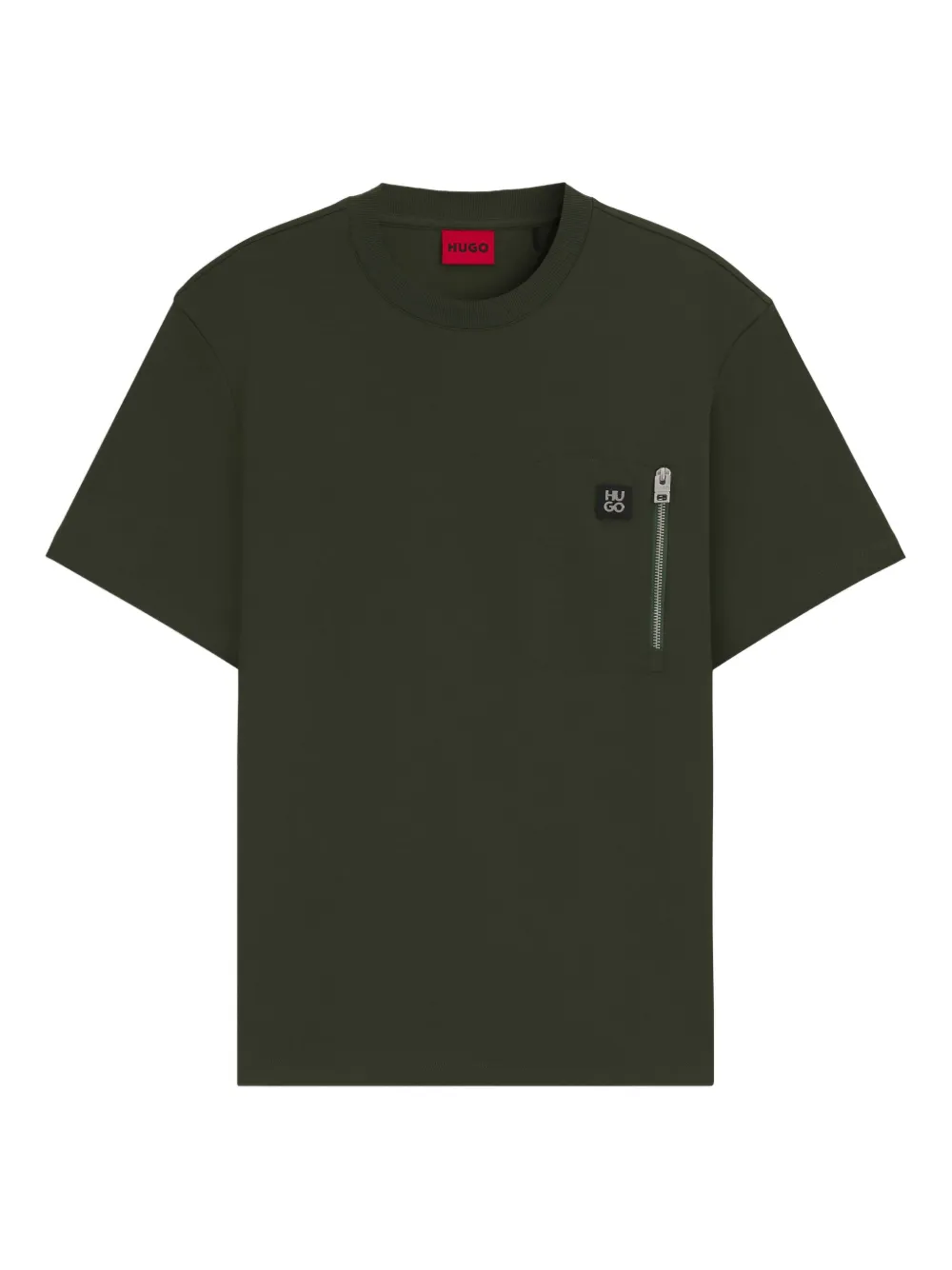 

Футболка с нашивкой-логотипом HUGO, зеленый