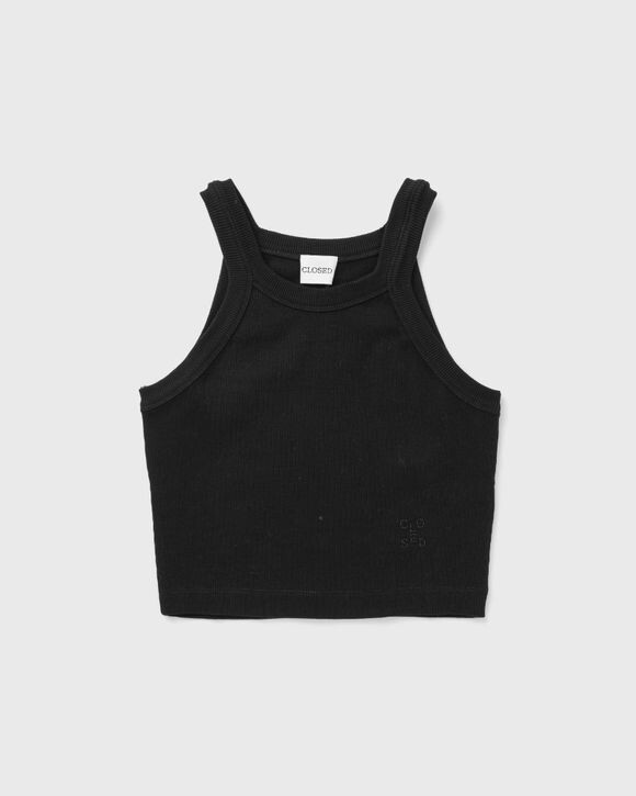 

Топ Closed Cropped Racer Top, черный