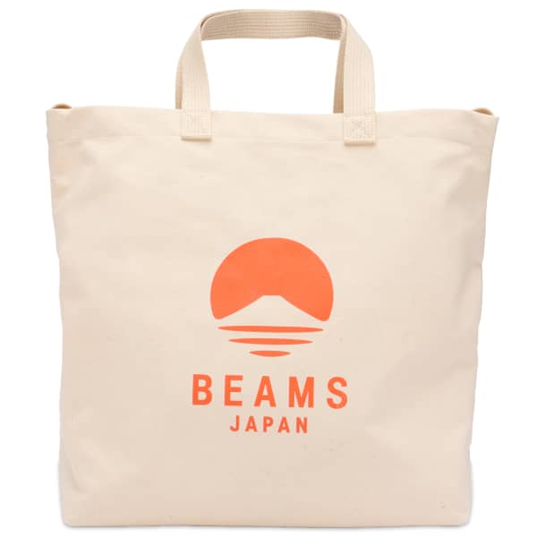 

Двухсторонняя холщовая сумка-тоут Beams Japan, синий