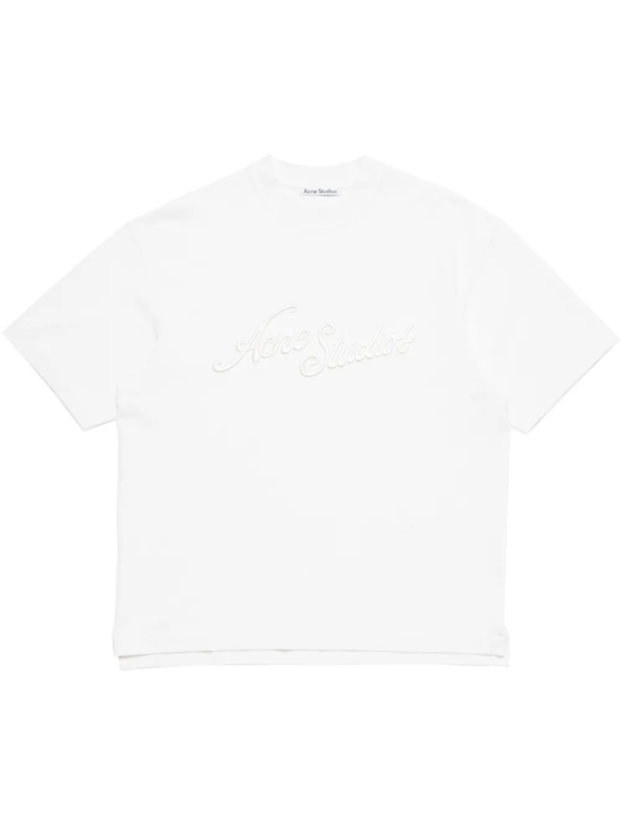 

Футболка с вышитым логотипом Acne Studios, белый
