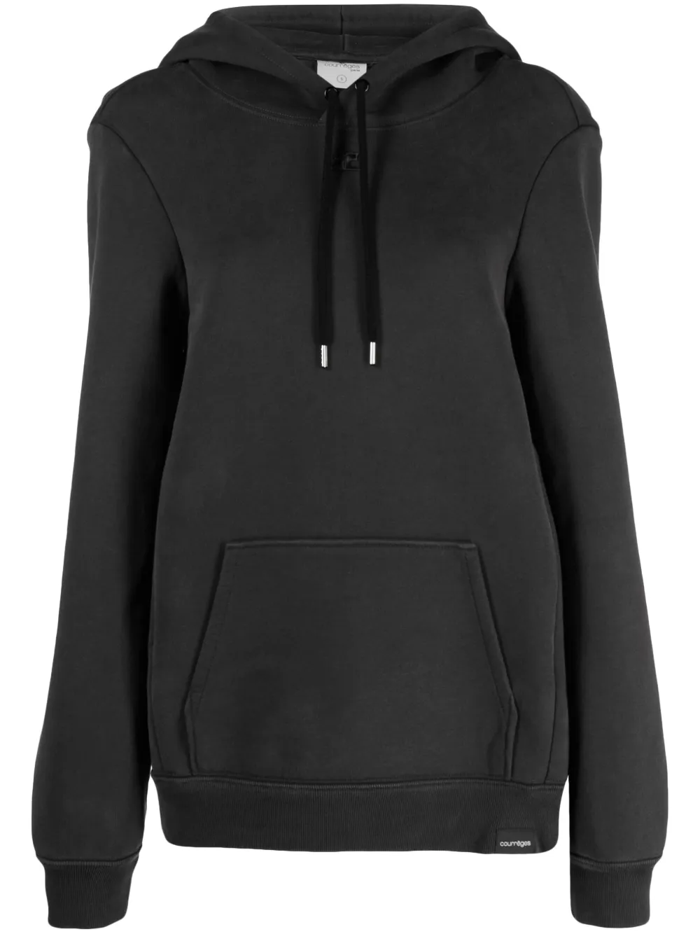 

Худи с вышитым логотипом Courrèges, серый