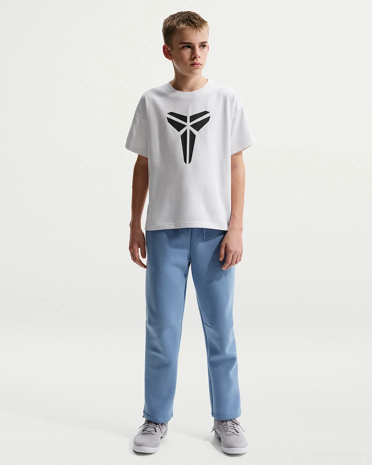 Детская футболка Dri-FIT Max90 Kobe, White/Medium Ash — фото 4