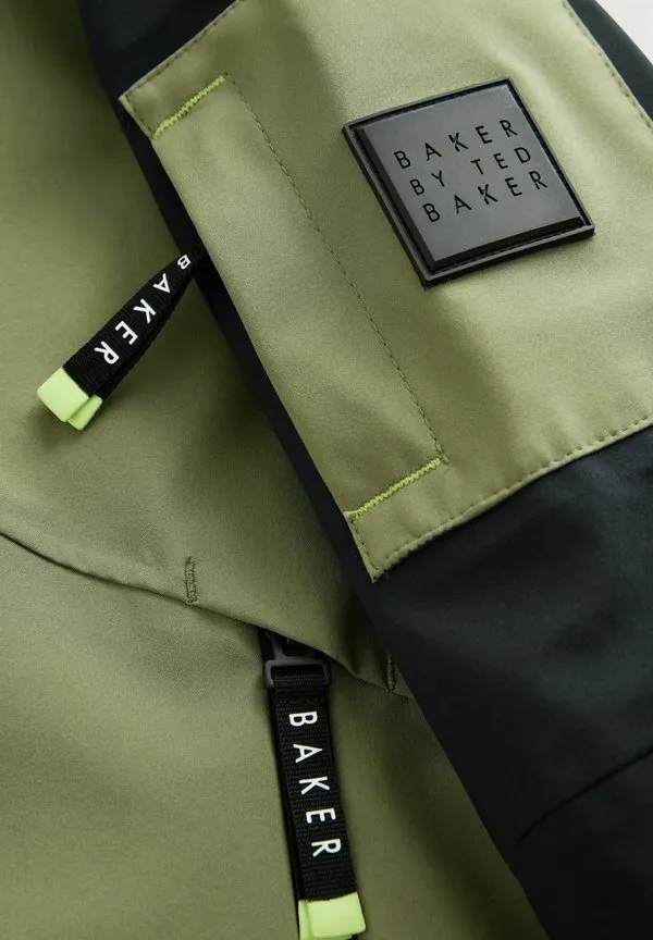 Легкая куртка стандартного кроя Baker By Ted Baker, Khaki Green/Black — фото 3