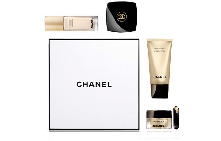 CHANEL Luxury style essence golden brick luxury box набор для ухода за кожей увлажняющий, очищающий, увлажняющий комплект из 4 предметов — фото 2