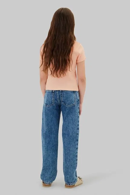 Футболка с коротким рукавом модель с принтом Calvin Klein Jeans, бежевый — фото 3