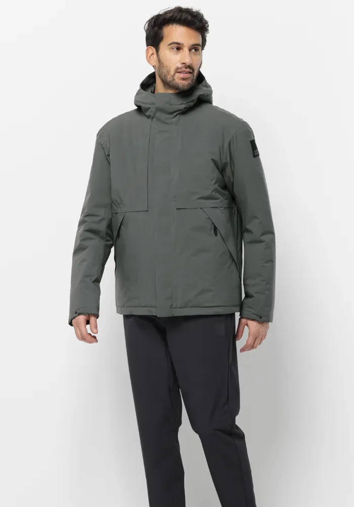 

Трекинговая куртка Jack Wolfskin "WANDERMOOD JKT M", с капюшоном, зеленый